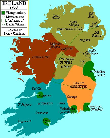 Carte de l'Ireland